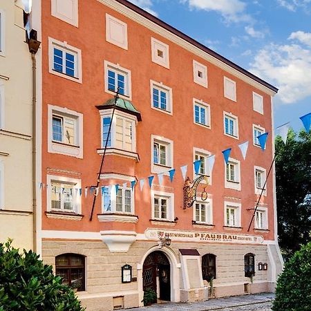 Altstadt- Und Businesshotel Pfaubraeu - Brauereigasthof - Fruehstuecksbuffet - Kostenfreie Radgarage - Hunde Willkommen Trostberg an der Alz Bagian luar foto